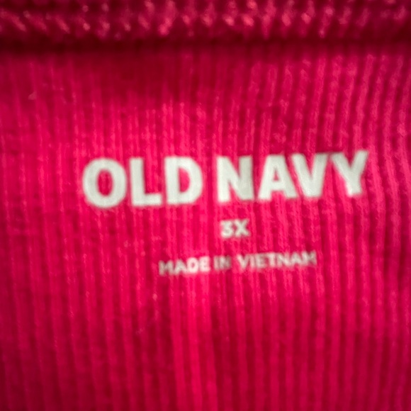 NWT Old Navy Square Neck Rib Knit Short Sleeve Top in Raspberry Pink Size 3X - Picture 3 of 5